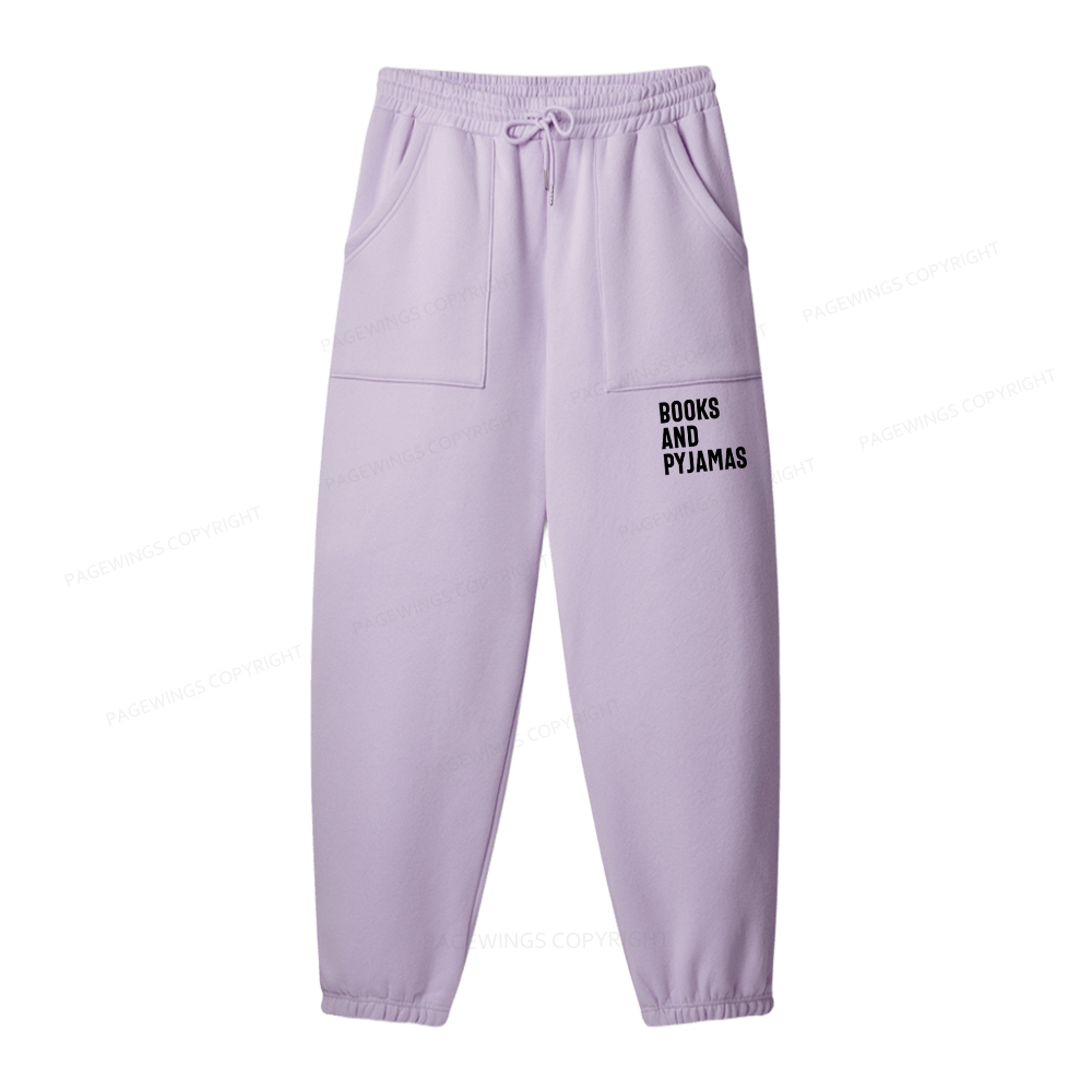 Pagewings If It Involves Books And Pyjamas Count Me Unisex Fleece Sweatshirt Set 