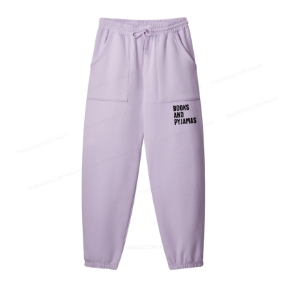 Pagewings If It Involves Books And Pyjamas Count Me Unisex Fleece Sweatshirt Set 