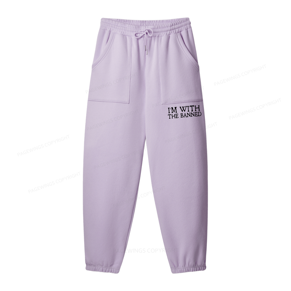 Pagewings I'm With The Banned Unisex Fleece Sweatshirt Set 