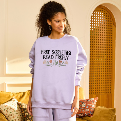 Pagewings Read Freely Unisex Fleece Sweatshirt Set 