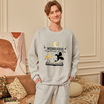 Pagewings Fourth Wing Dragon Unisex Fleece Sweatshirt Set 