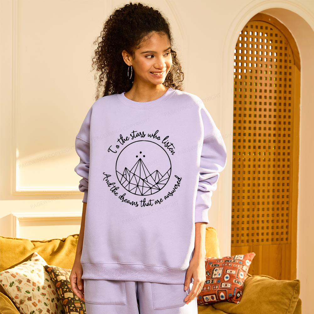 Pagewings To The Stars Who Listen Unisex Fleece Sweatshirt Set 