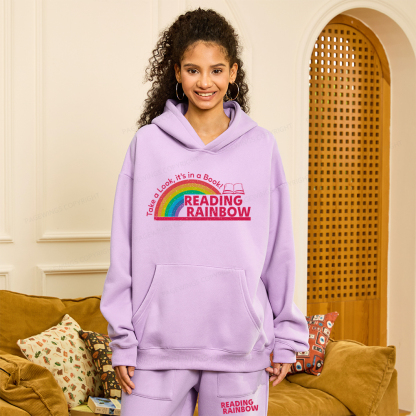 Pagewings Reading Rainbow Unisex Fleece Hoodie Set