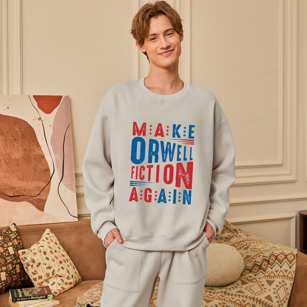 Pagewings 1984 Book Unisex Fleece Sweatshirt Set 