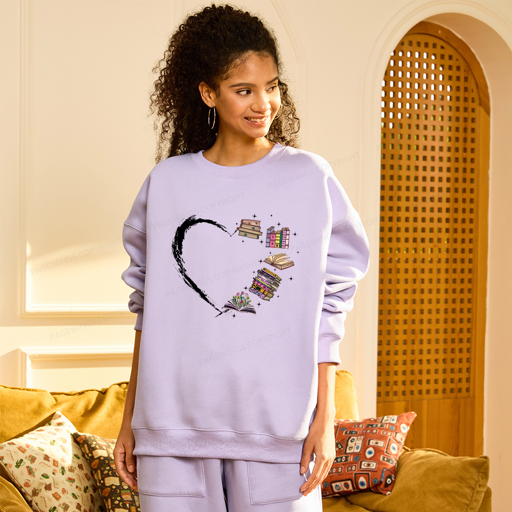 Pagewings Book Lover Unisex Fleece Sweatshirt Set 