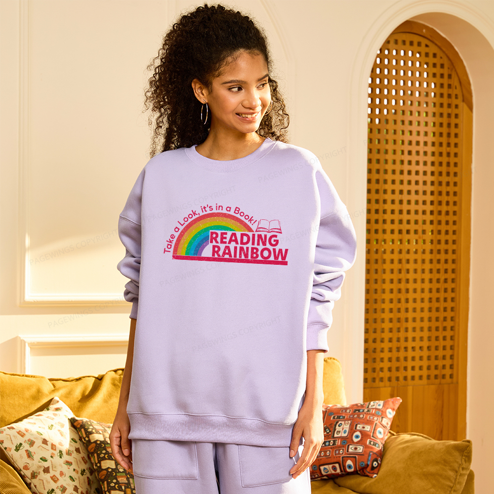 Pagewings Reading Rainbow Unisex Fleece Sweatshirt Set 