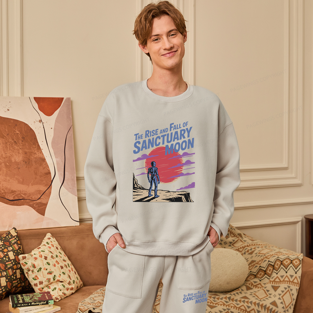 Pagewings The Rise And Fall Of Sanctuary Moon Unisex Fleece Sweatshirt Set 