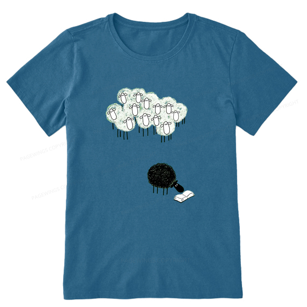 Pagewings Reading Fluffy Flock Unisex Classic T-shirt