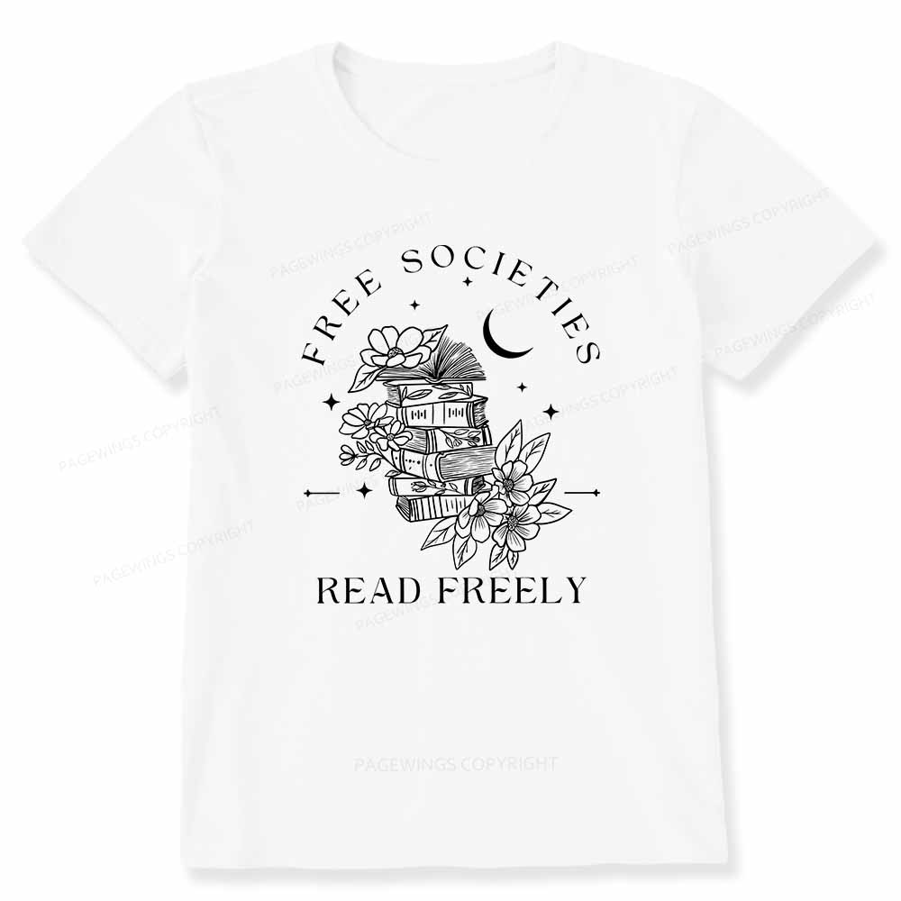 Pagewings Free Societies Read Freely Comfort Colors Shirt Unisex Classic T-shirt