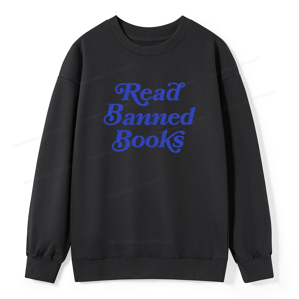 Pagewings Read Banned Books Unisex Classic Sweatshirt