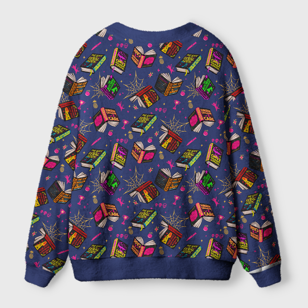 Pagewings Sci Fi Book Lover Light Knit Unisex Cardigan Sweaters