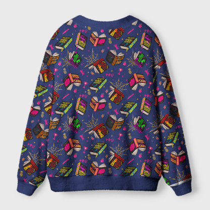 Pagewings Sci Fi Book Lover Light Knit Unisex Cardigan Sweaters
