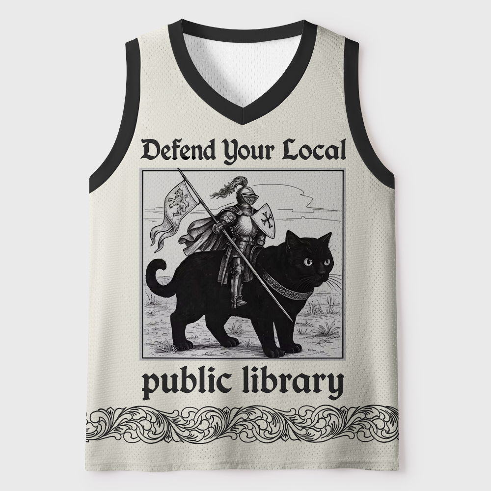 Pagewings Defend The Public Library Unisex Mesh Tank Top
