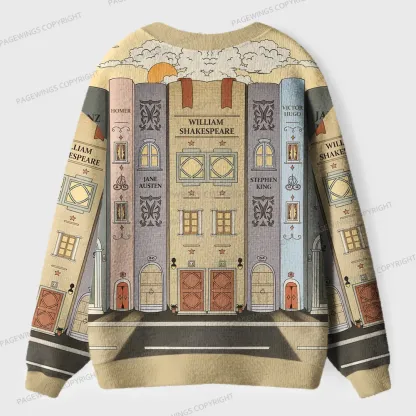 Pagewings Literary Women Unisex Ugly Cardigan Sweaters