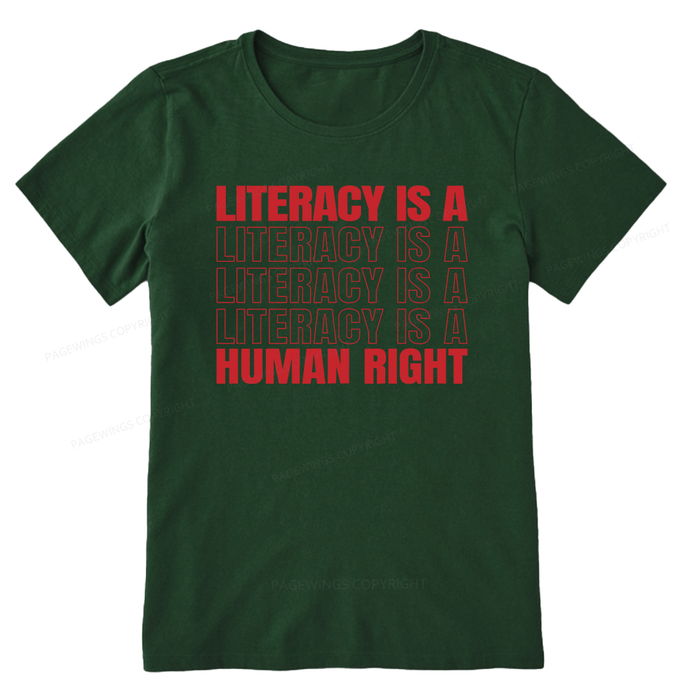 Pagewings Literacy Is A Human Right Unisex Classic T-shirt