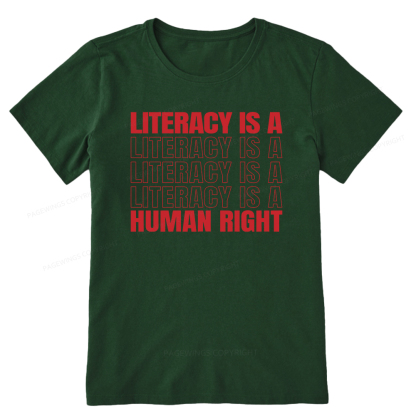 Pagewings Literacy Is A Human Right Unisex Classic T-shirt