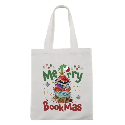 Pagewings Fourth Wing Merry Bookmas Tote Bag