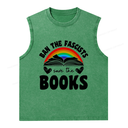Pagewings Banned books T-Shirt Unisex Washed Tank Top