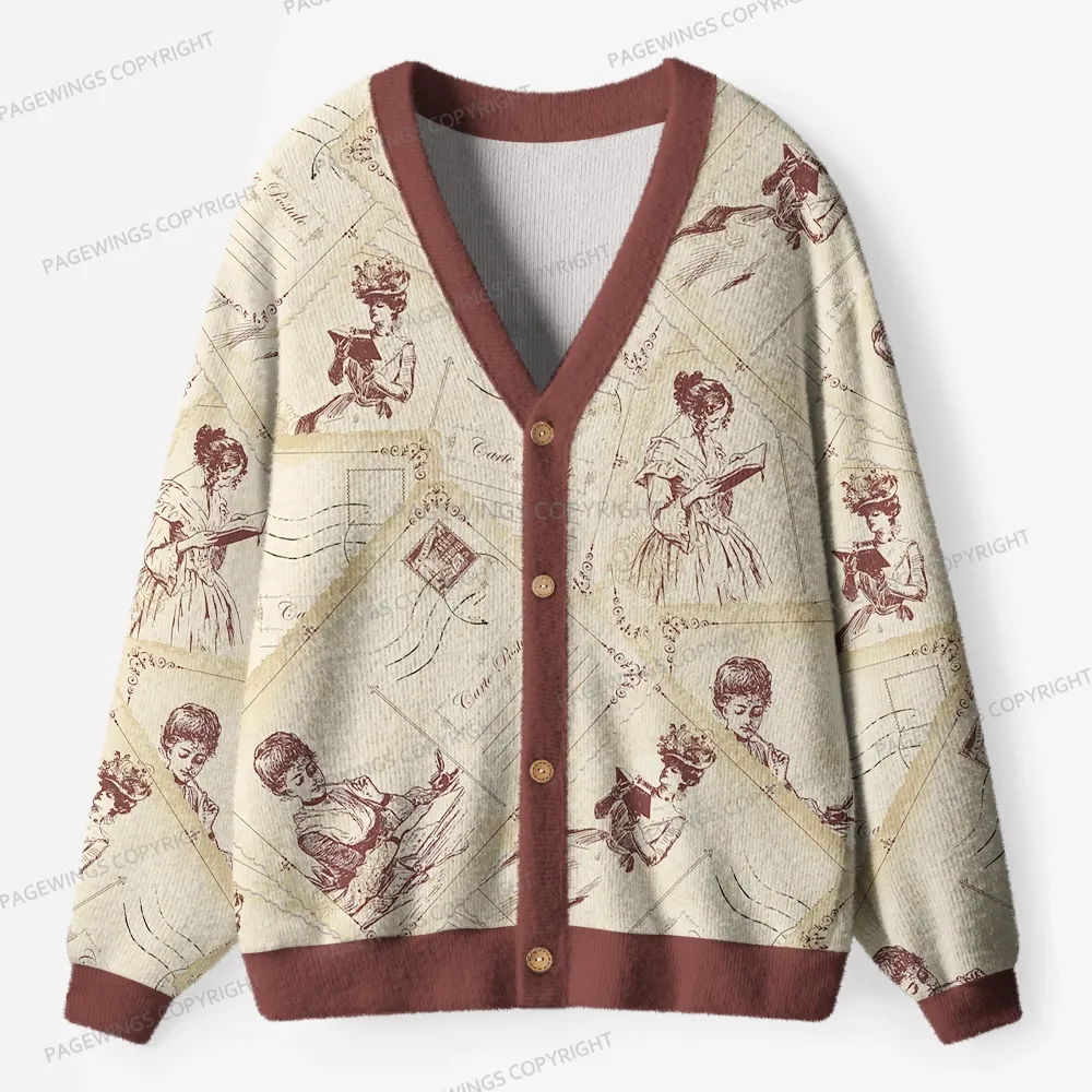 Pagewings Literature Unisex Ugly Cardigan Sweaters