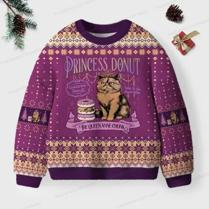 Pagewings The Queen Anne Chonk Unisex Ugly Knit Sweatshirt