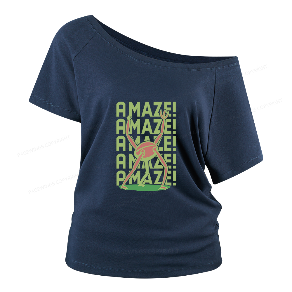 Pagewings Rocky Amaze Women Off Shoulder T-shirts