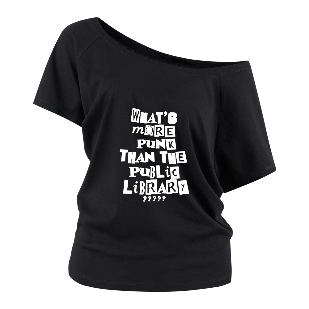 Pagewings What’s More Punk Than The Library Off Shoulder Top