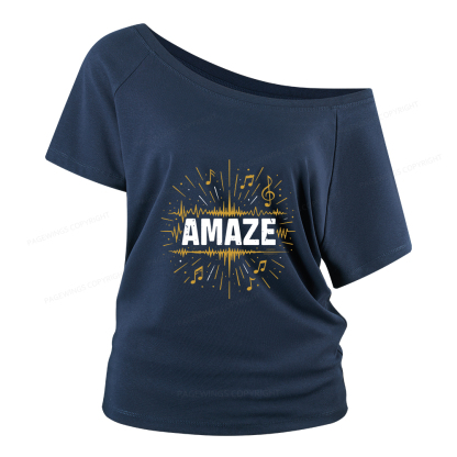 Pagewings Amaze Women Off Shoulder T-shirts