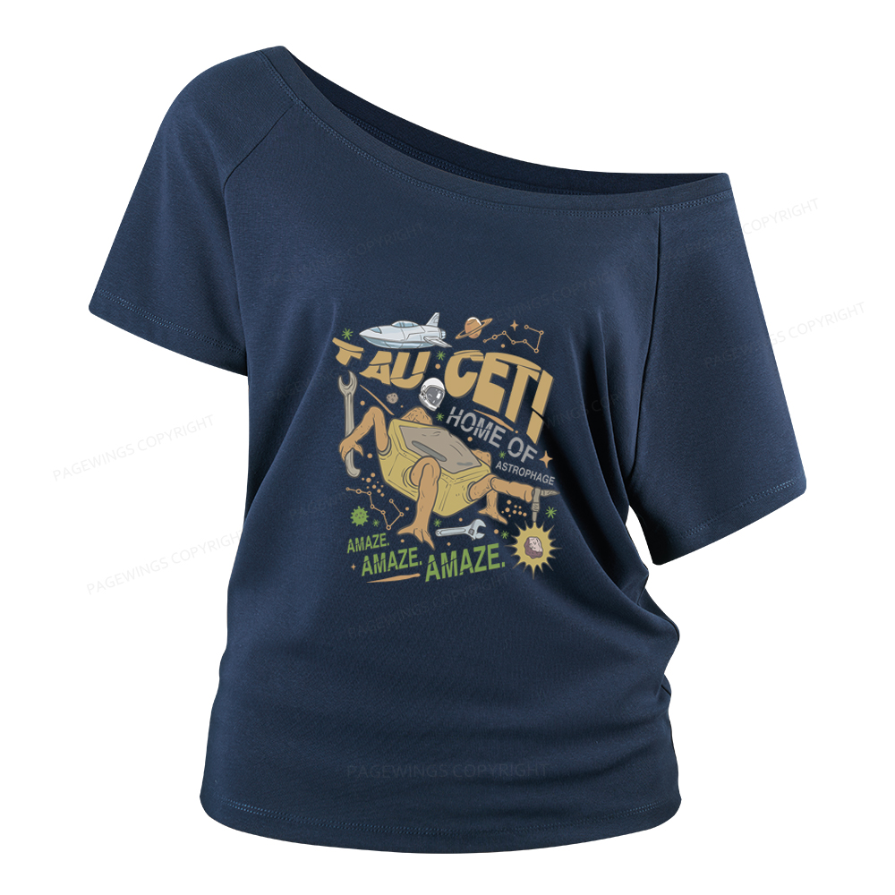 Pagewings Rocky Bookish Women Off Shoulder T-shirts