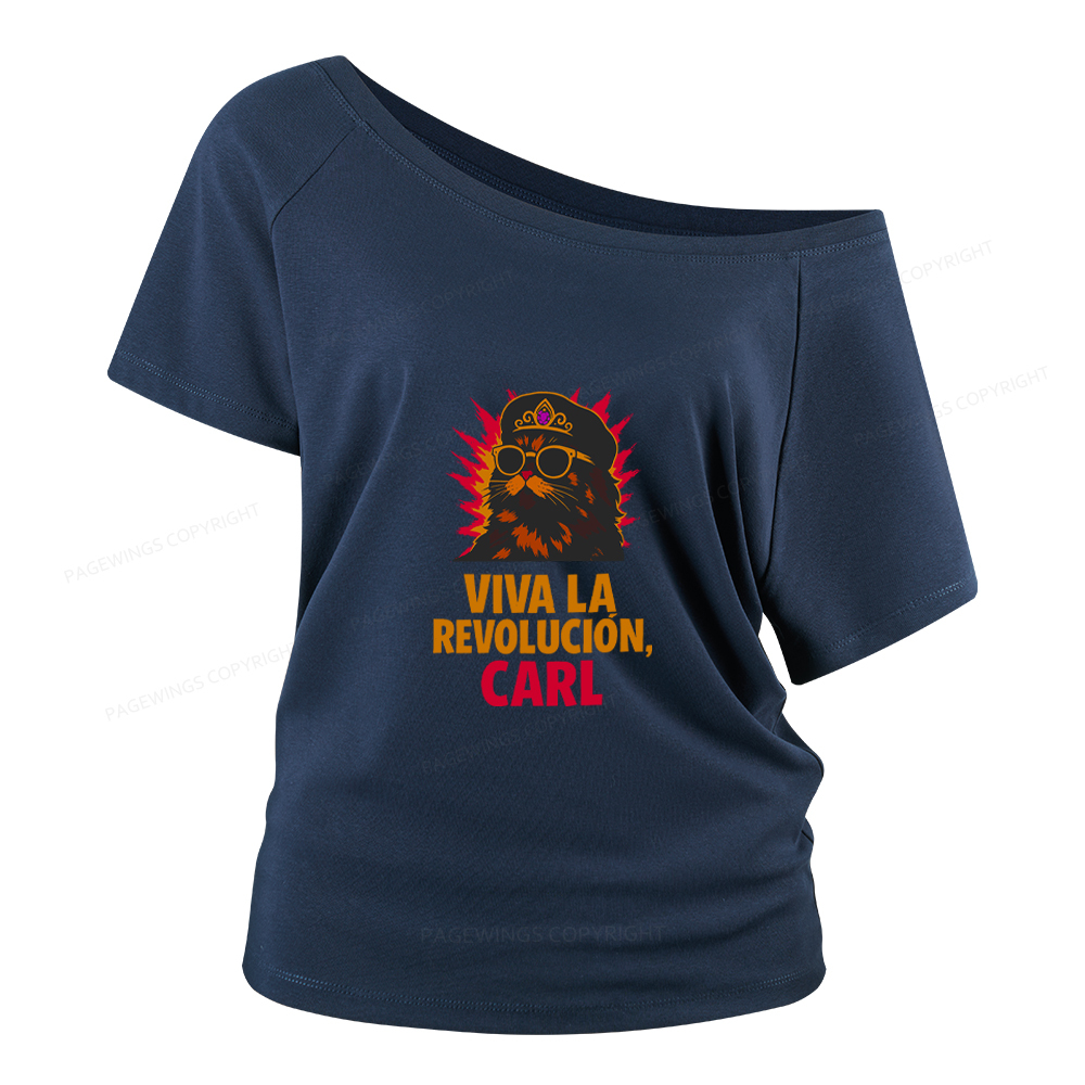 Pagewings Viva La Revolucion Women Off Shoulder T-shirts