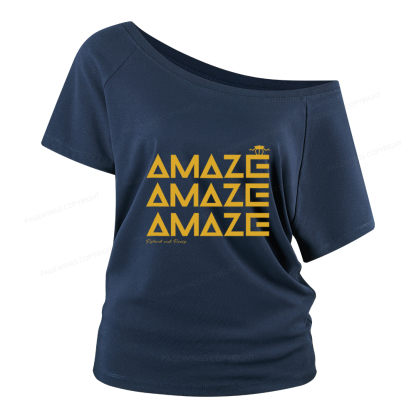 Pagewings Amaze Women Off Shoulder T-shirts