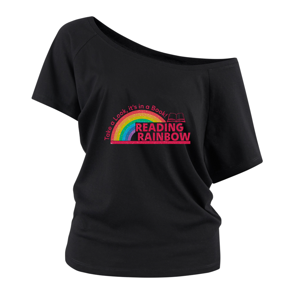 Pagewings Reading Rainbow Off Shoulder Top