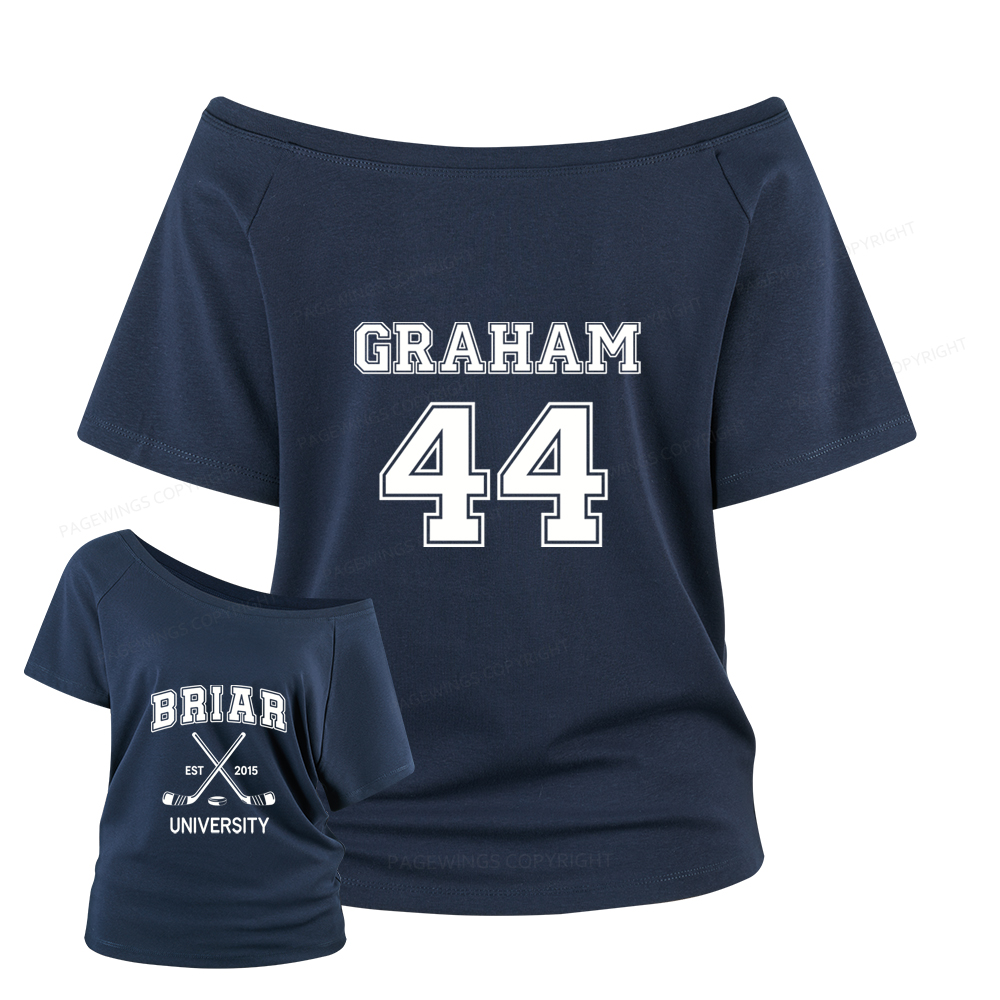 Pagewings Hockey Romance Women Off Shoulder T-shirts