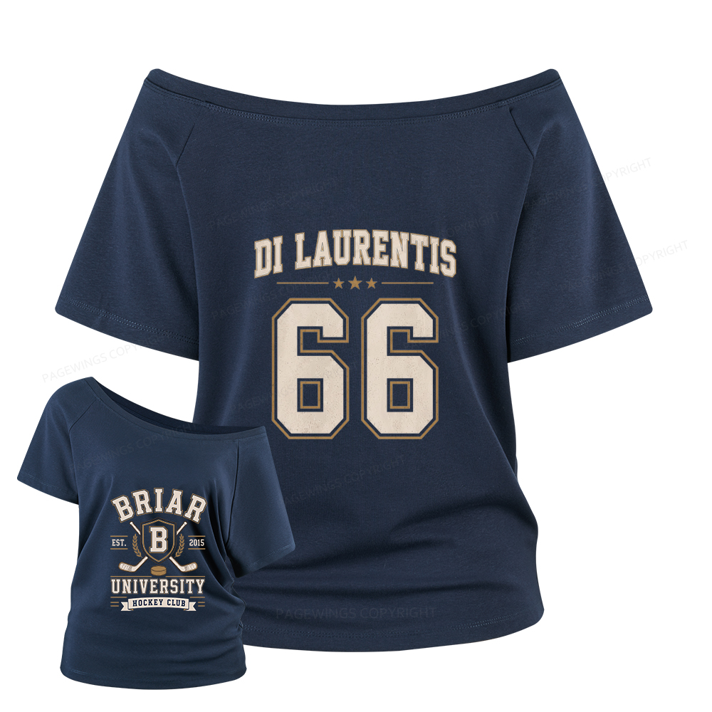 Pagewings Hockey Romance Women Off Shoulder T-shirts