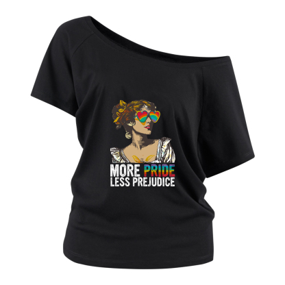Pagewings More Pride Less Prejudice Off Shoulder Top