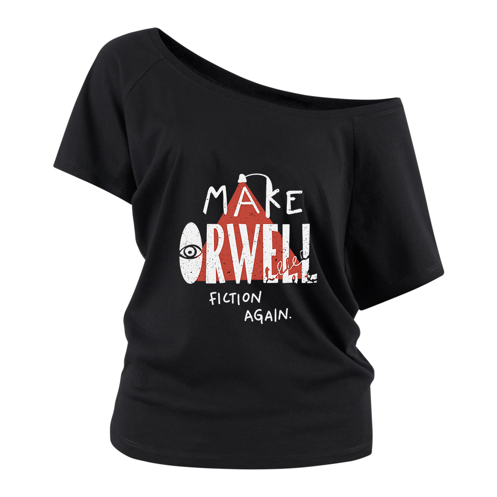 Pagewings Make Orwell Fiction Again Off Shoulder Top
