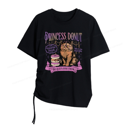 Pagewings Sci-Fi Book Lovers Women Asymmetrical Drawstring T-Shirts