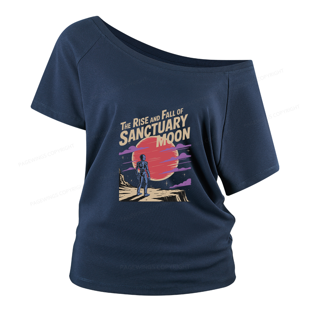 Pagewings The Rise And Fall Of Sanctuary Moon Women Off Shoulder T-shirts