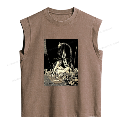 Pagewing Girls Will Be Girls Women's Washed Tank Top