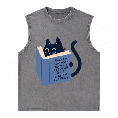 Pagewings 1984 Book Unisex Washed Tank Top