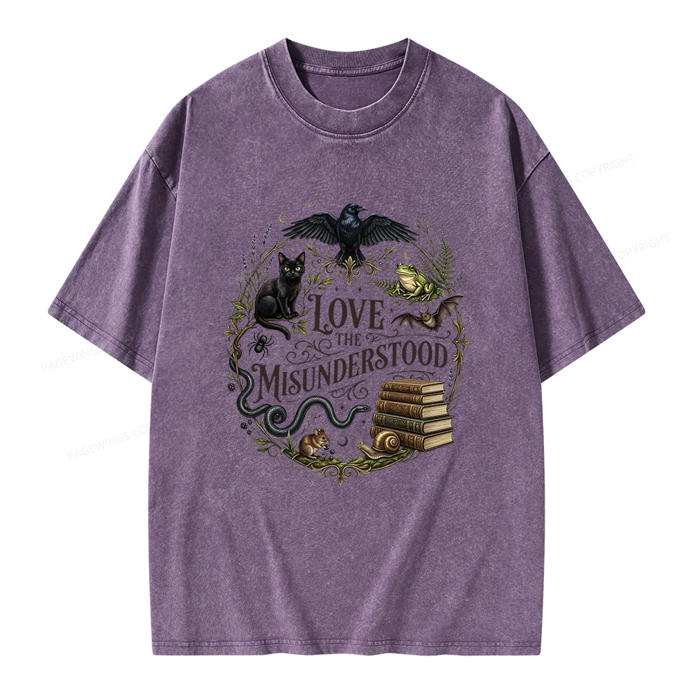 Pagewings Love the Misunderstood Unisex Washed T-shirt