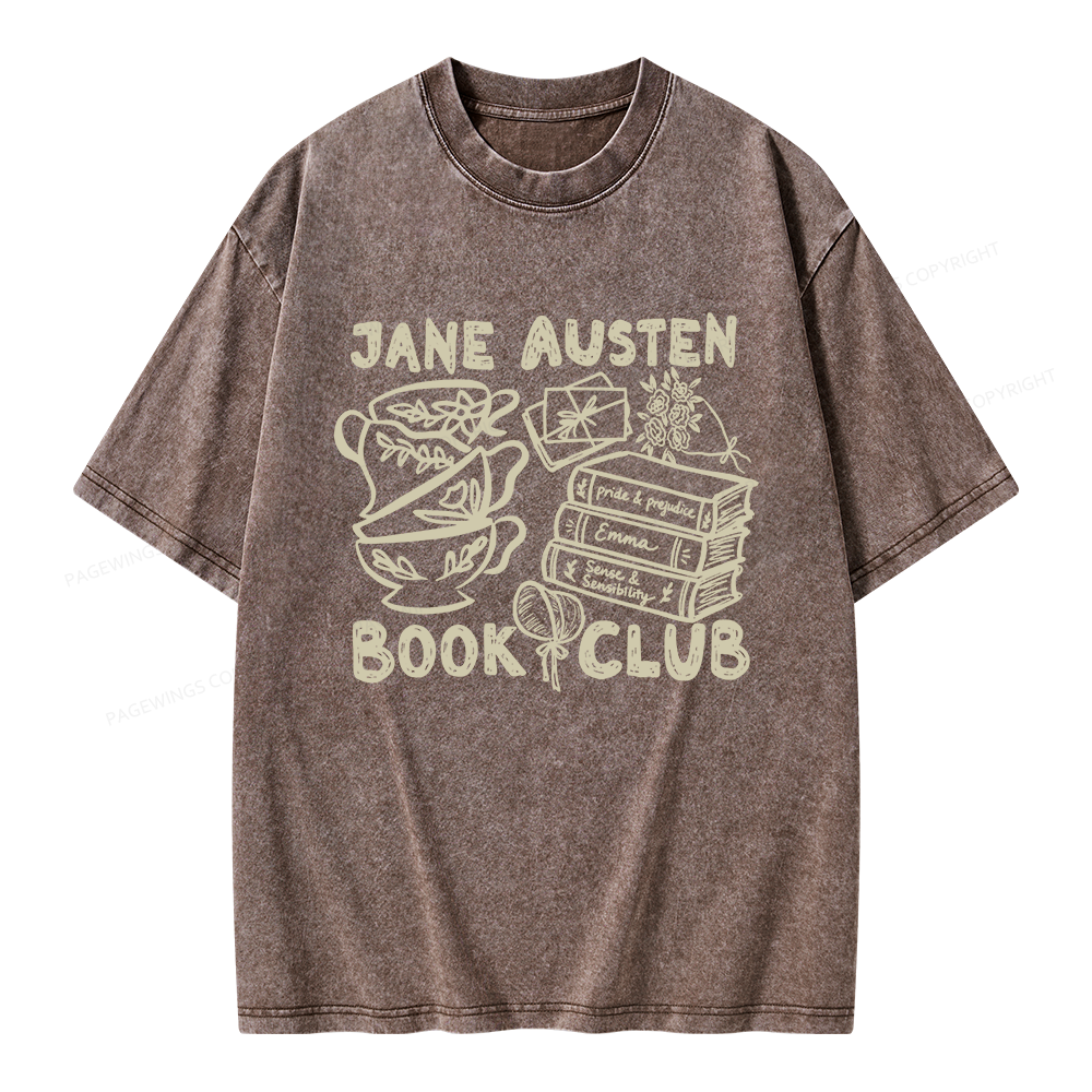 Pagewings Romance Book Club Unisex Washed T-shirt