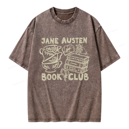 Pagewings Romance Book Club Unisex Washed T-shirt