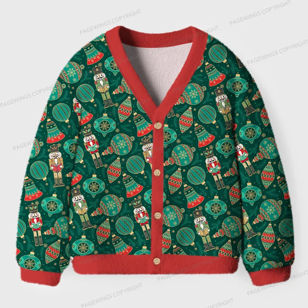 Pagewings Festive Reading  Unisex Ugly Cardigan Sweaters