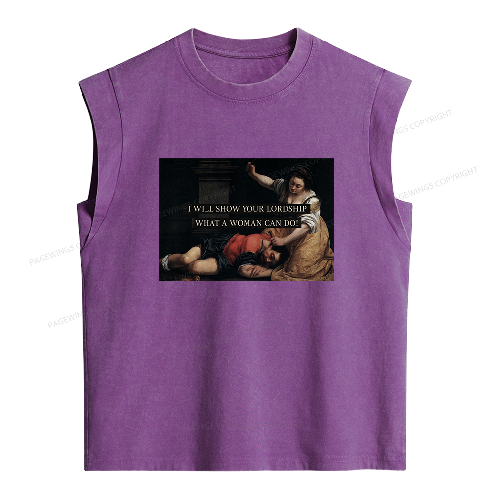 Pagewing I Will Show Your Lordship Women's Washed Tank Top