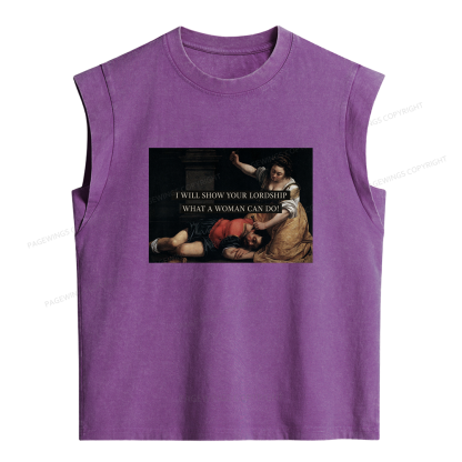 Pagewing I Will Show Your Lordship Women's Washed Tank Top