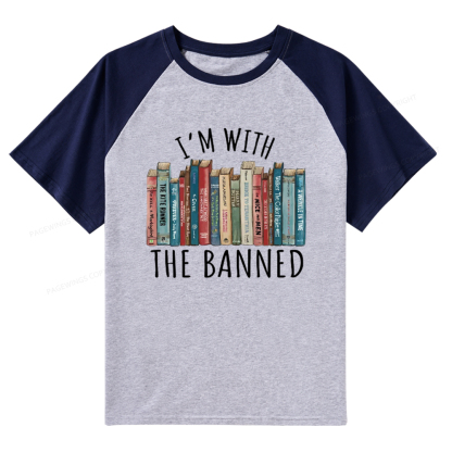 Pagewings I'm With The Banned Raglan T-shirt