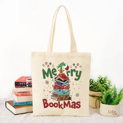 Pagewings Fourth Wing Merry Bookmas Tote Bag