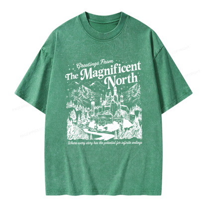 Pagewings Fantasy Reader Unisex Washed T-shirt