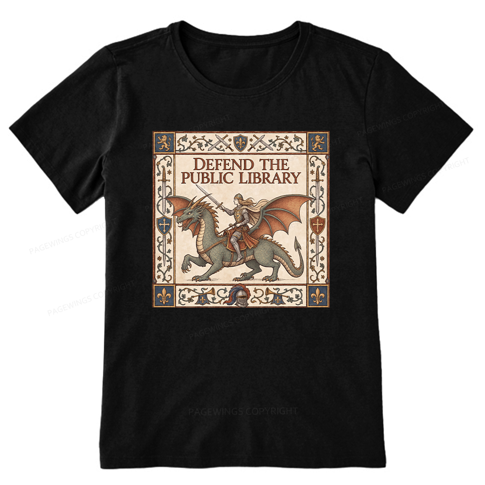 Pagewings Defend the Public Library Unisex Classic T-shirt