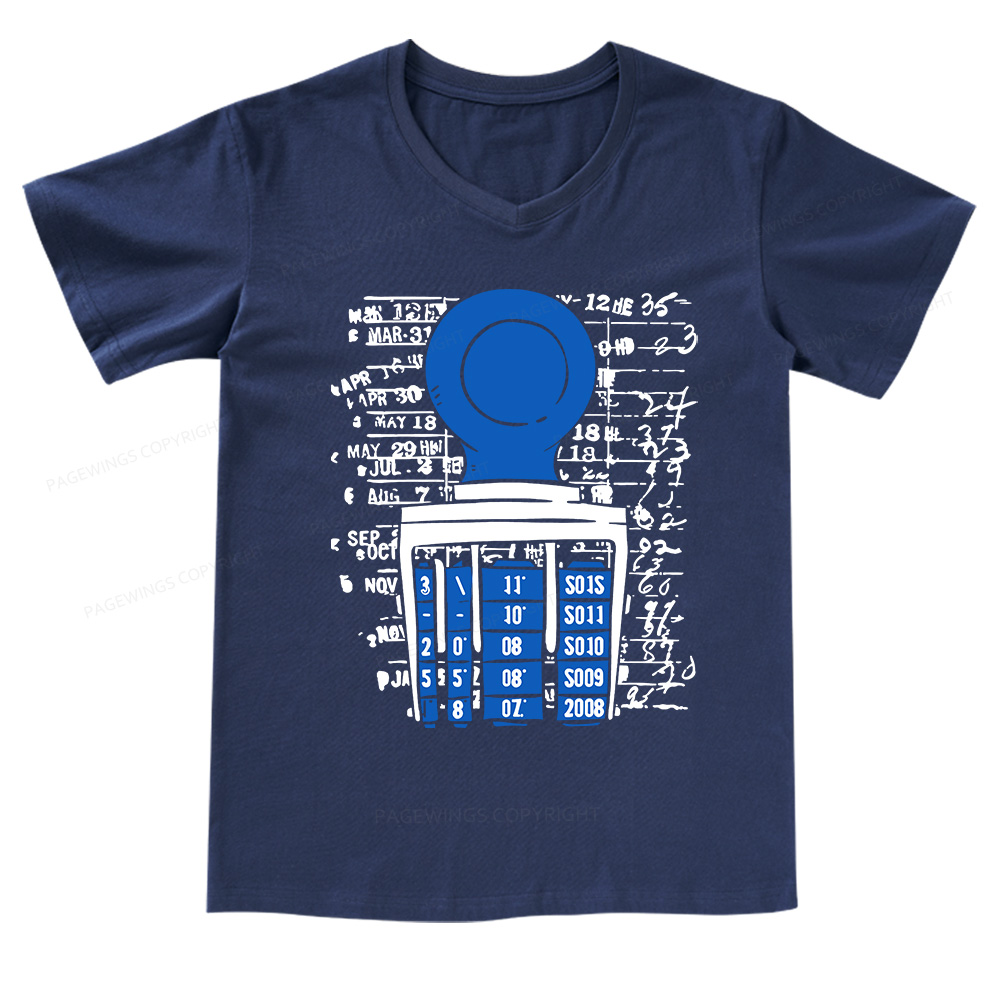 Pagewings Books Library V-neck T-shirt
